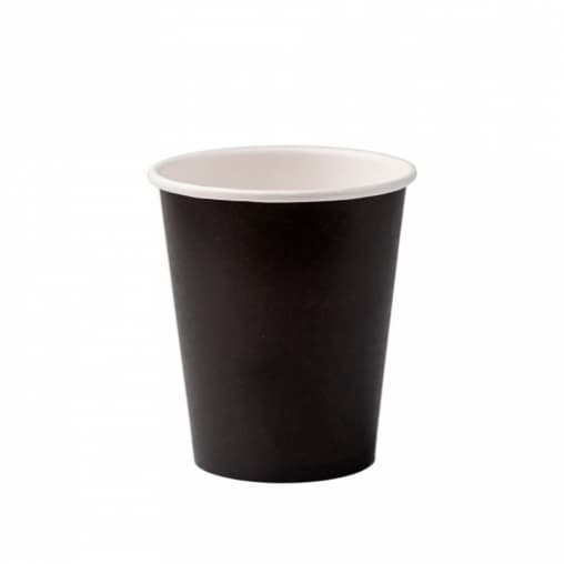 Бумажный стакан Fortecup Черный d=70 165мл