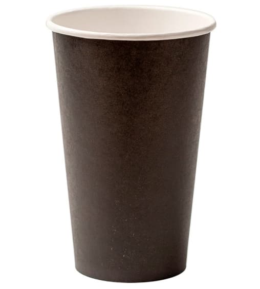 Бумажный стакан Fortecup Черный d=90 450 мл