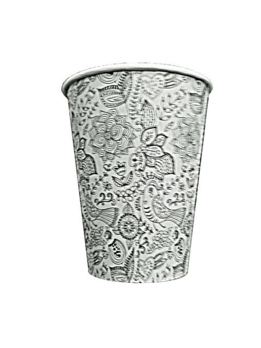 Бумажный стакан Fortecup с орнаментом d=80 250 мл