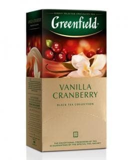 Чай черный Greenfield Vanilla Cranberry 25 пак. × 1,5г