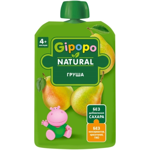 Пюре детское GIPOPO Груша 90 г пауч