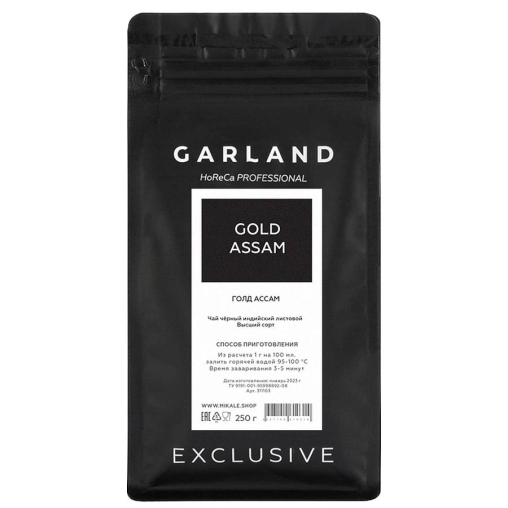 Чай Garland черный листовой Gold Assam 250 г