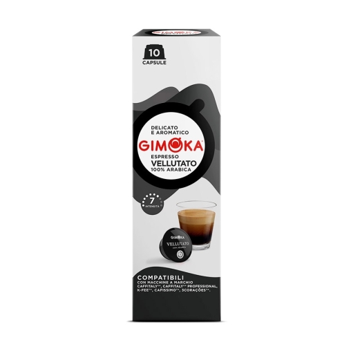 Кофе капсулы Gimoka Espresso VELLUTATO 100% Arabica системы Caffitaly Кофе капсулы Gimoka Espresso VELLUTATO 100% Arabica системы Caffitaly