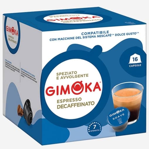 Кофе капсулы Dolce Gusto Gimoka SOAVE Decaffeinato ×16