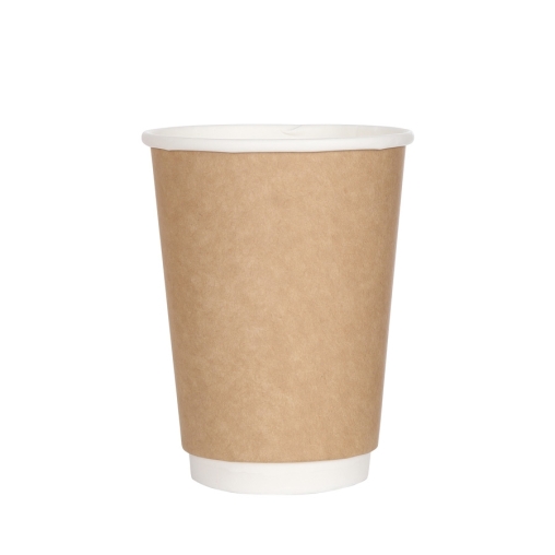 Стакан бумажный двухслойный GlobalCups Крафт d=90 300 мл