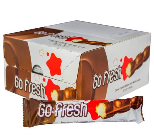 Вафли глазированные Go Fresh Milky с молочной начинкой 20 г