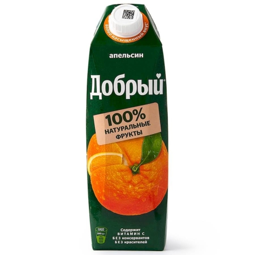 Добрый нектар Апельсин 1000 мл тетрапак с крышкой