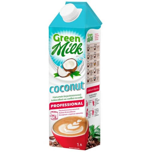 Молоко Green Milk Professional Coconut кокосовый на соевой основе 1000 мл