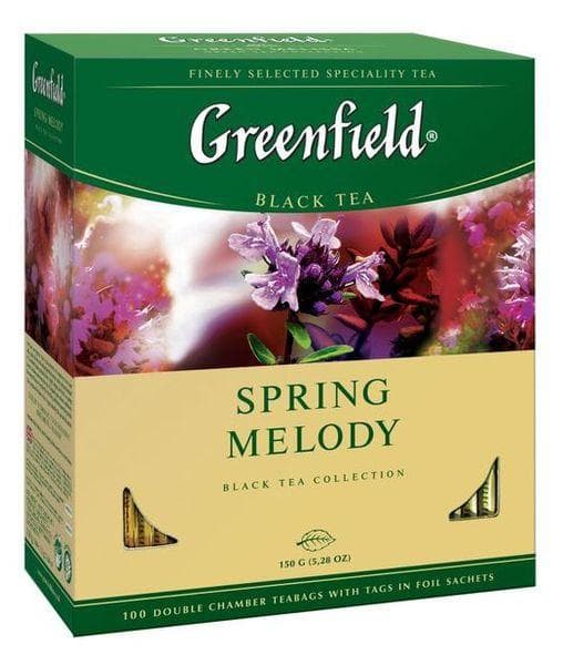 Чай чёрный Greenfield Spring Melody 100 пак. × 1,5г