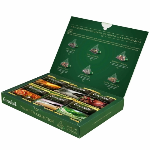 Greenfield Piramid Tea Collection 6 видов 30 пирам. 56 г
