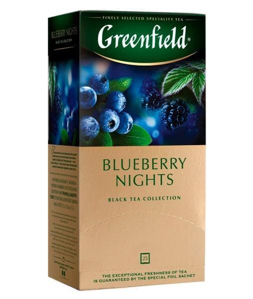 Чай черный Greenfield Blueberry Nights (25 пак. х 1,5г)