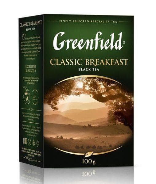 Чай черный Greenfield Classic Breakfast листовой 200 г