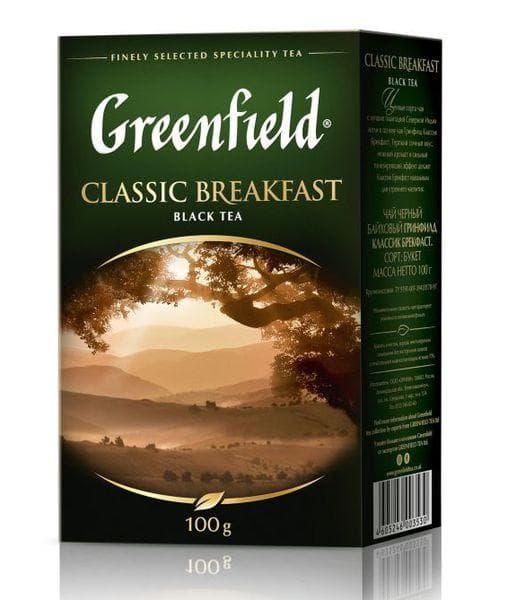 Чай черный Greenfield Classic Breakfast листовой 100 г