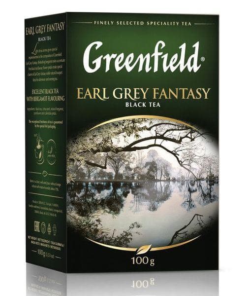 Чай черный Greenfield Earl Grey Fantasy листовой 100г