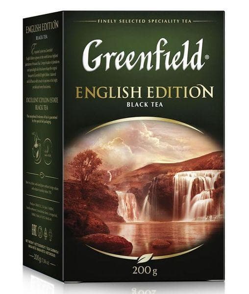 Чай черный Greenfield English Edition листовой 200г
