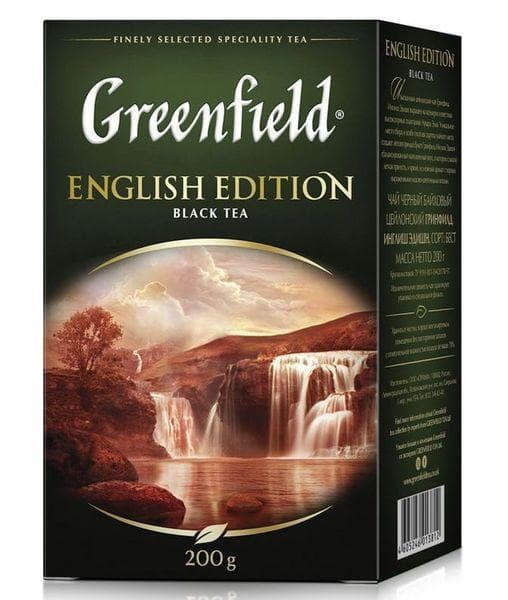 Чай черный Greenfield English Edition листовой 200г