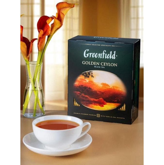 Чай черный Greenfield Golden Ceylon 100 пак. × 2г