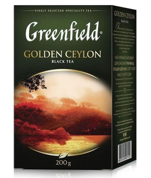 Чай черный Greenfield Golden Ceylon листовой 200 г