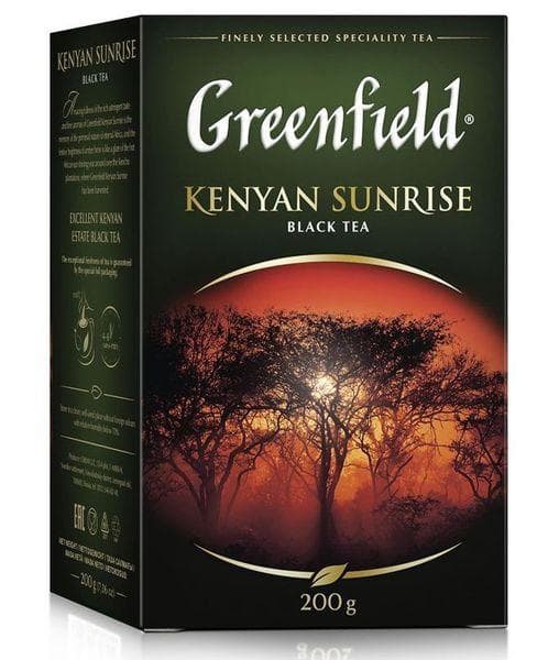 Чай черный Greenfield Kenyan Sunrise листовой 200г