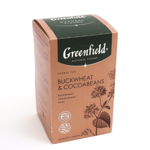 Чай Greenfield Natural Tisane травяной Buckwheat & Cocoabeans 20 пирам. × 1,8 г