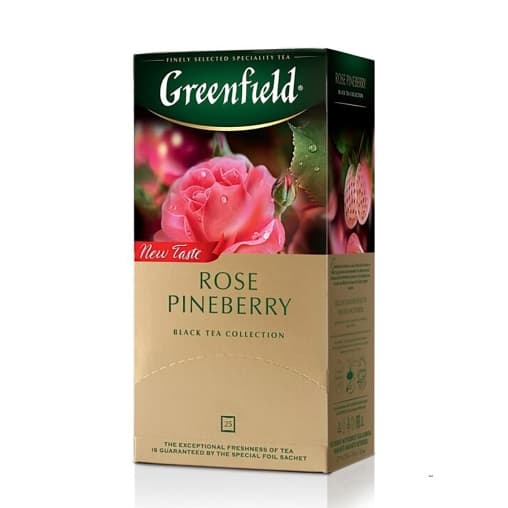 Чай черный Greenfield Rose Pineberry 25 пак. × 1,5 г