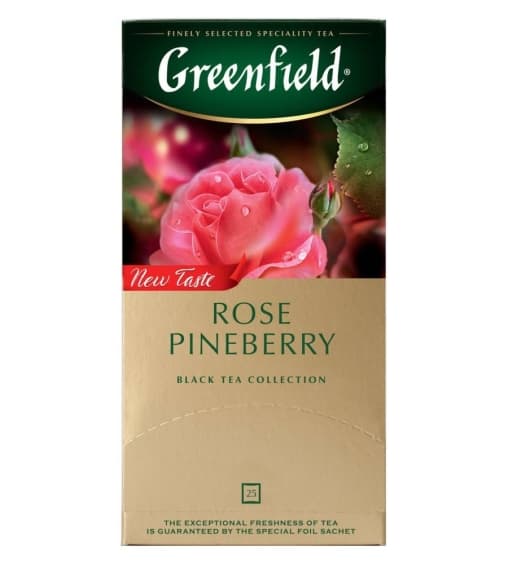 Чай черный Greenfield Rose Pineberry 25 пак. × 1,5 г