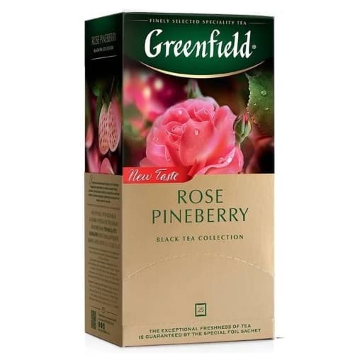 Чай черный Greenfield Rose Pineberry 25 пак. × 1,5 г
