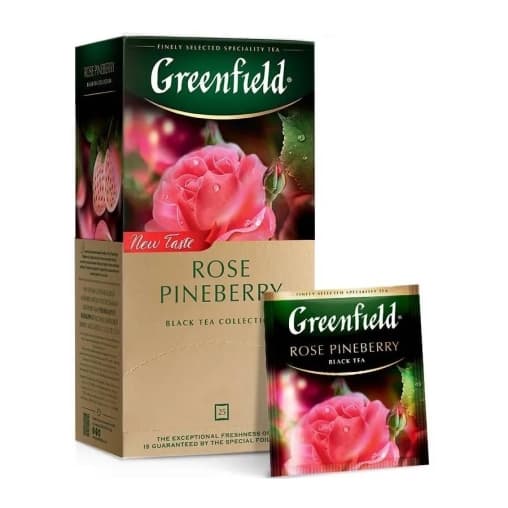 Чай черный Greenfield Rose Pineberry 25 пак. × 1,5 г