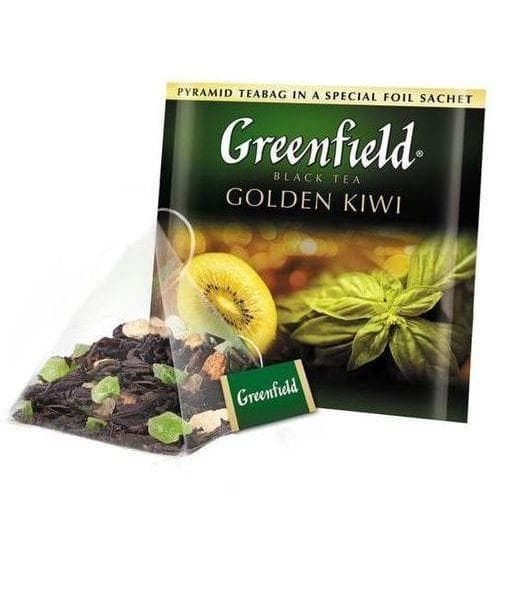 Чай черный Greenfield Golden Kiwi 20 пирам. × 1,8 г