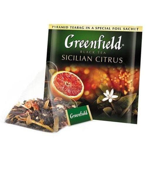 Чай черный Greenfield Sicilian Citrus 20 пирам. × 1,8г