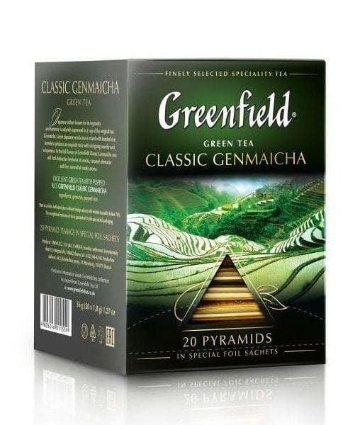 Чай зеленый Greenfield Classic Genmaicha 20 пирам. × 1,8г