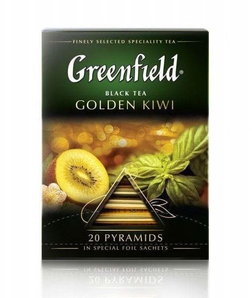 Чай черный Greenfield Golden Kiwi 20 пирам. × 1,8 г