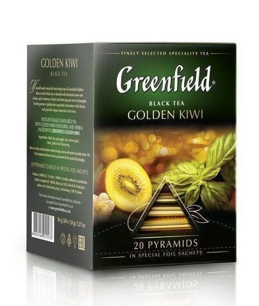 Чай черный Greenfield Golden Kiwi 20 пирам. × 1,8 г