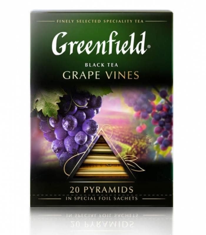 Чай черный Greenfield Grape Vines 20 пирам. × 1,8г