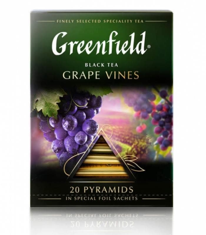 Чай черный Greenfield Grape Vines 20 пирам. × 1,8 г