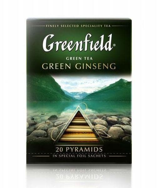 Чай улун Greenfield Green Ginseng 20 пирам. × 1,8 г