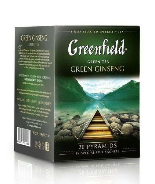 Чай улун Greenfield Green Ginseng 20 пирам. × 1,8 г