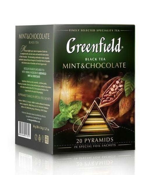 Чай черный Greenfield Mint & Chocolate 20 пирам. × 1,8 г