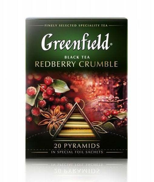 Чай черный Greenfield Redberry Crumble 20 пирам. × 1,8 г