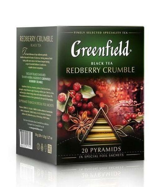 Чай черный Greenfield Redberry Crumble 20 пирам. × 1,8г