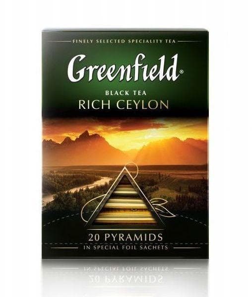 Чай черный Greenfield Rich Ceylon 20 пирам. × 2г