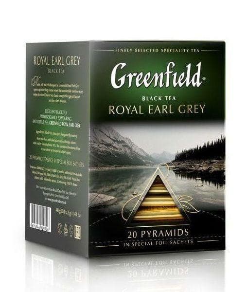 Чай черный Greenfield Royal Earl Grey 20 пирам. × 2г