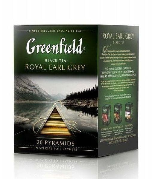 Чай черный Greenfield Royal Earl Grey 20 пирам. × 2г