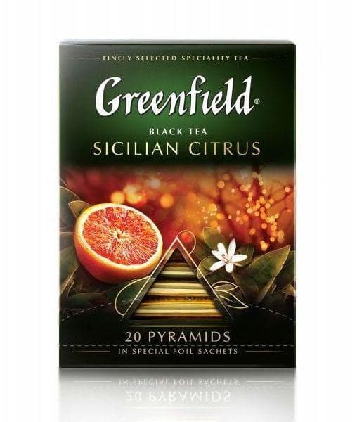 Чай черный Greenfield Sicilian Citrus 20 пирам. × 1,8г