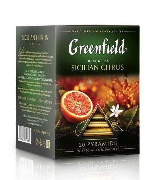 Чай черный Greenfield Sicilian Citrus 20 пирам. × 1,8г