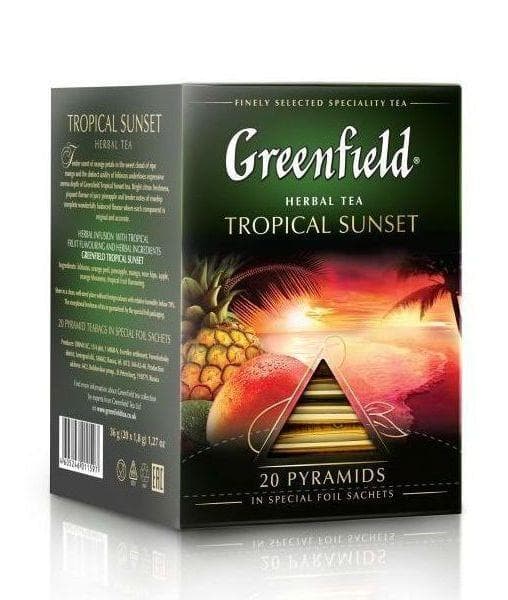 Чай фруктовый Greenfield Tropical Sunset 20 пирам. × 1,8 г