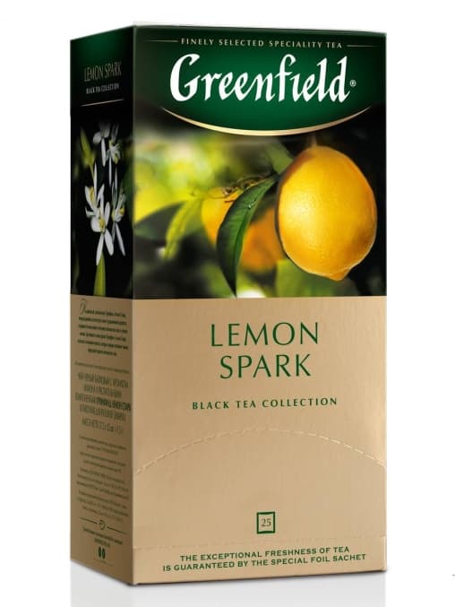 Чай черный Greenfield Lemon Spark 25 пак. × 1,5г