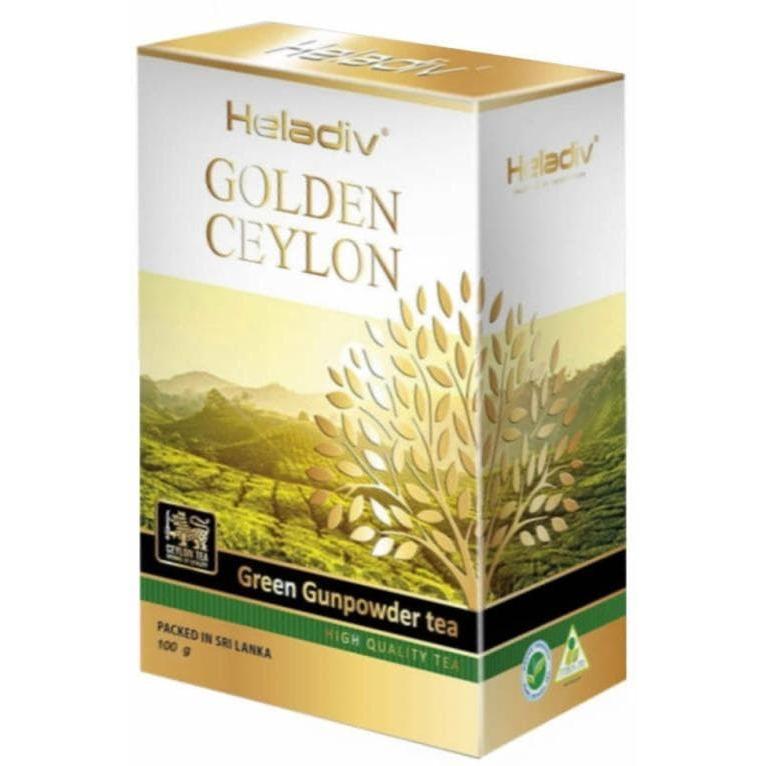 Чай зеленый листовой Heladiv Golden Ceylon Gunpowder 100 г