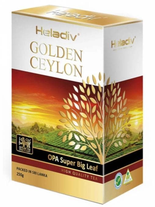 Чай черный Heladiv Golden Ceylon OPA супер крупнолист. 250г