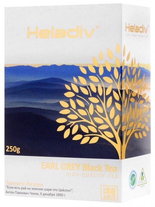 Чай черный Heladiv Earl Grey PEKOE листовой 250г